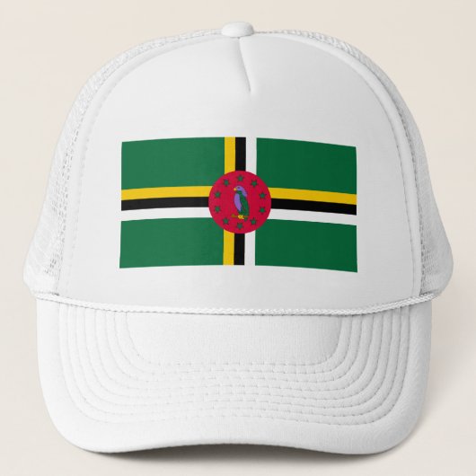 Vlag van Dominica Trucker Pet (Voorkant)