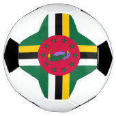 Vlag van Dominica Voetbal (Gedraaid)