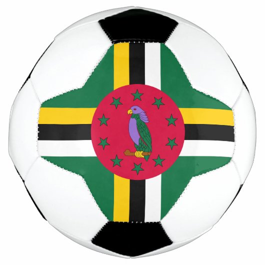 Vlag van Dominica Voetbal (Voorkant)