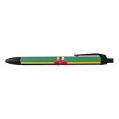 Vlag van Dominica Zwarte Inkt Pen (Bovenkant)