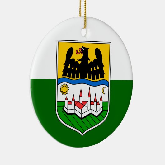 Vlag van Donauschwaben Keramisch Ornament (Rechts)