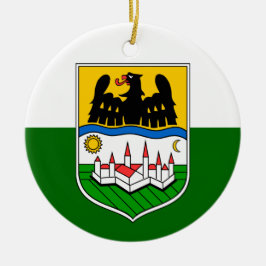 Vlag van Donauschwaben Keramisch Ornament