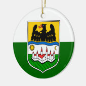Vlag van Donauschwaben Keramisch Ornament (Links)
