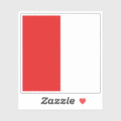 Vlag van Doornik, België Sticker (Vel)