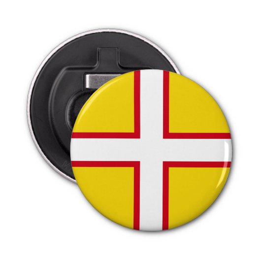 Vlag van Dorset Button Flesopener (Voorkant)