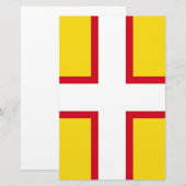 Vlag van Dorset (Graafschap VK) Briefpapier (Voorkant / Achterkant)