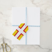 Vlag van Dorset (Graafschap VK) Cadeaulabel (Met Touw)