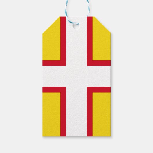Vlag van Dorset (Graafschap VK) Cadeaulabel (Voorkant)