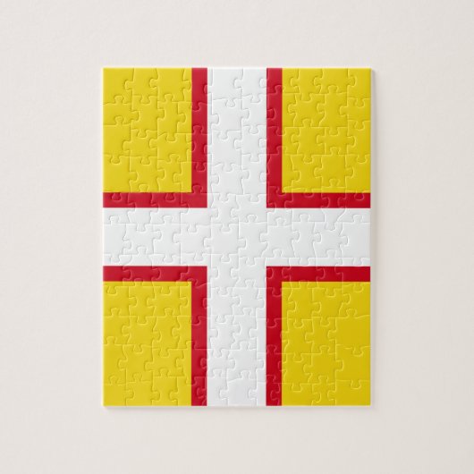 Vlag van Dorset (Graafschap VK) Legpuzzel (Verticaal)