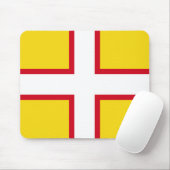Vlag van Dorset (Graafschap VK) Muismat (Met muis)