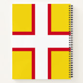 Vlag van Dorset (Graafschap VK) Notitieboek (Achterkant)