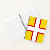 Vlag van Dorset (Graafschap VK) Notitieboek (Binnen)