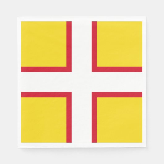 Vlag van Dorset (Graafschap VK) Servet (Voorkant)