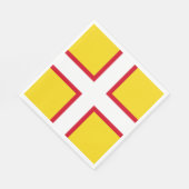Vlag van Dorset (Graafschap VK) Servet (Hoek)
