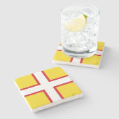 Vlag van Dorset (Graafschap VK) Stenen Onderzetter (Zijkant)