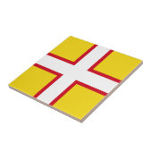 Vlag van Dorset (Graafschap VK) Tegeltje (Zijkant)