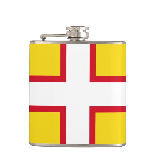 Vlag van Dorset Hip Flask Heupfles (Voorkant)