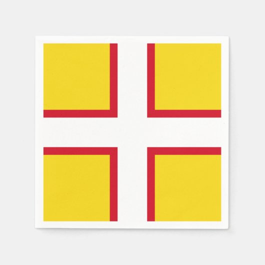 Vlag van Dorset Paper Napkins Servet (Voorkant)
