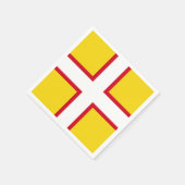 Vlag van Dorset Paper Napkins Servet (Hoek)