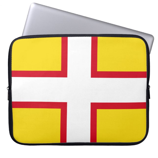 Vlag van Dorset (provincie VK) Laptop Sleeve (Voorkant)