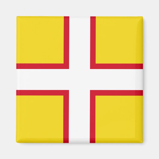 Vlag van Dorset (provincie VK) Magneet (Voorkant)