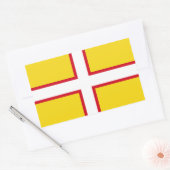 Vlag van Dorset Rechthoekige Sticker (Envelop)