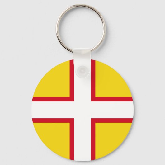 Vlag van Dorset Sleutelhanger (Voorkant)