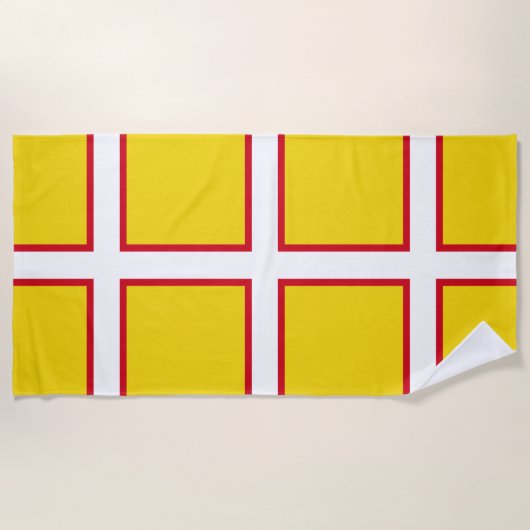 Vlag van Dorset Strandlaken (Voorkant)
