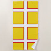 Vlag van Dorset Strandlaken (Voorkant)