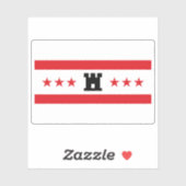 Vlag van Drenthe, Nederland Sticker (Vel)