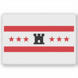 Vlag van Drenthe, Nederland Sticker