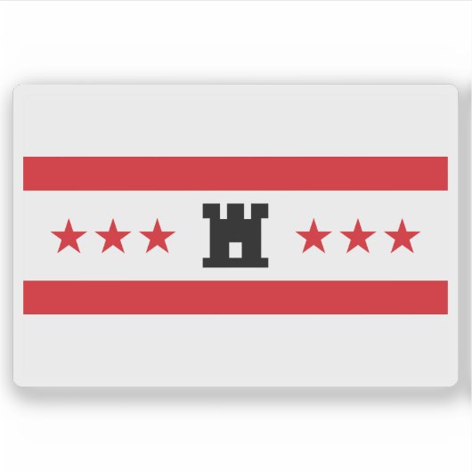 Vlag van Drenthe, Nederland Sticker (Voorkant)
