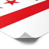 Vlag van Drenthe Poster (Hoek)