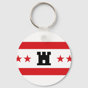 Vlag van Drenthe Sleutelhanger