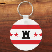 Vlag van Drenthe Sleutelhanger (Voorkant)