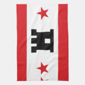 Vlag van Drenthe Theedoek (Verticaal)