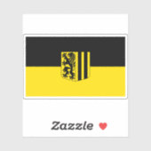Vlag van Dresden, Duitsland Sticker (Vel)