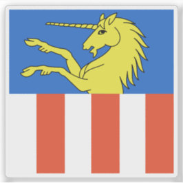 Vlag van Dübendorf (Duebendorf), Zwitserland Sticker