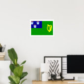 Vlag van Dublin Poster (Thuiskantoor)