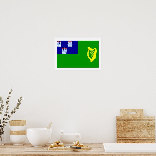 Vlag van Dublin Poster (Keuken)