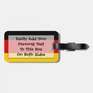 Vlag van Duitse Easy ID Bagagelabel