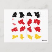 Vlag van Duitse Staten Briefkaart (Achterkant)