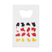 Vlag van Duitse Staten Creditkaart Flessenopener (Voorkant)