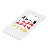 Vlag van Duitse Staten Creditkaart Flessenopener (Achterkant Gekanteld)