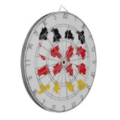 Vlag van Duitse Staten Dartbord (Voorkant Links)
