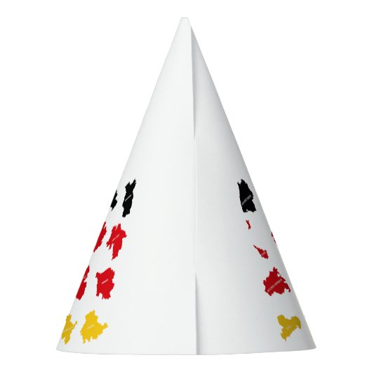Vlag van Duitse Staten Feesthoedjes (Achterkant)