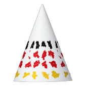 Vlag van Duitse Staten Feesthoedjes (Voorkant)