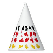 Vlag van Duitse Staten Feesthoedjes (Rechts)
