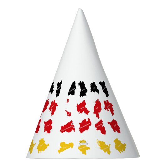 Vlag van Duitse Staten Feesthoedjes (Rechts)