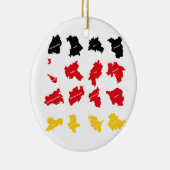 Vlag van Duitse Staten Keramisch Ornament (Rechts)